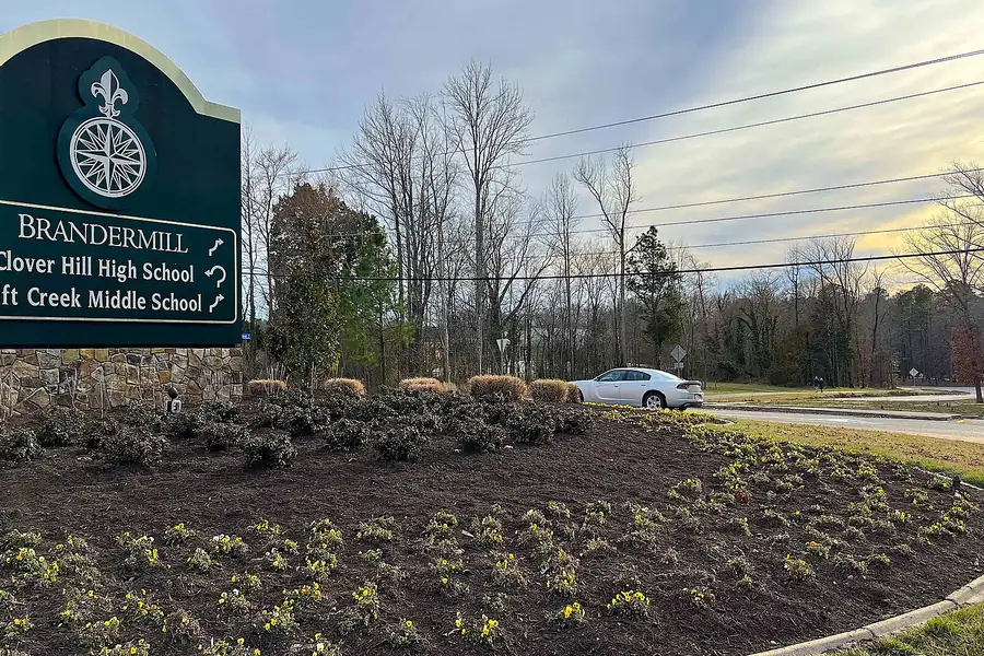 An entrance to the Brandermill community in Chesterfield County, Virginia