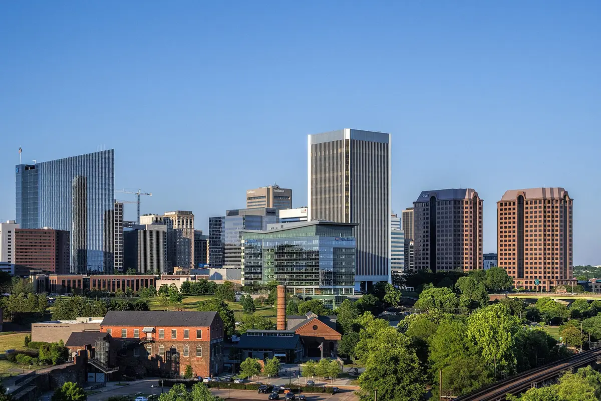 A downtown view of Richmond, VA