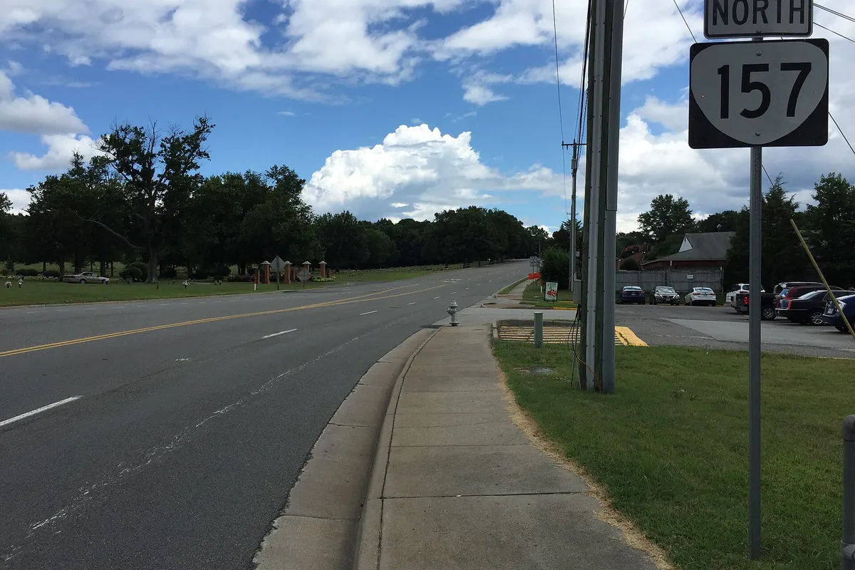 State Route 157 at State Route 6 in Tuckahoe, Virginia